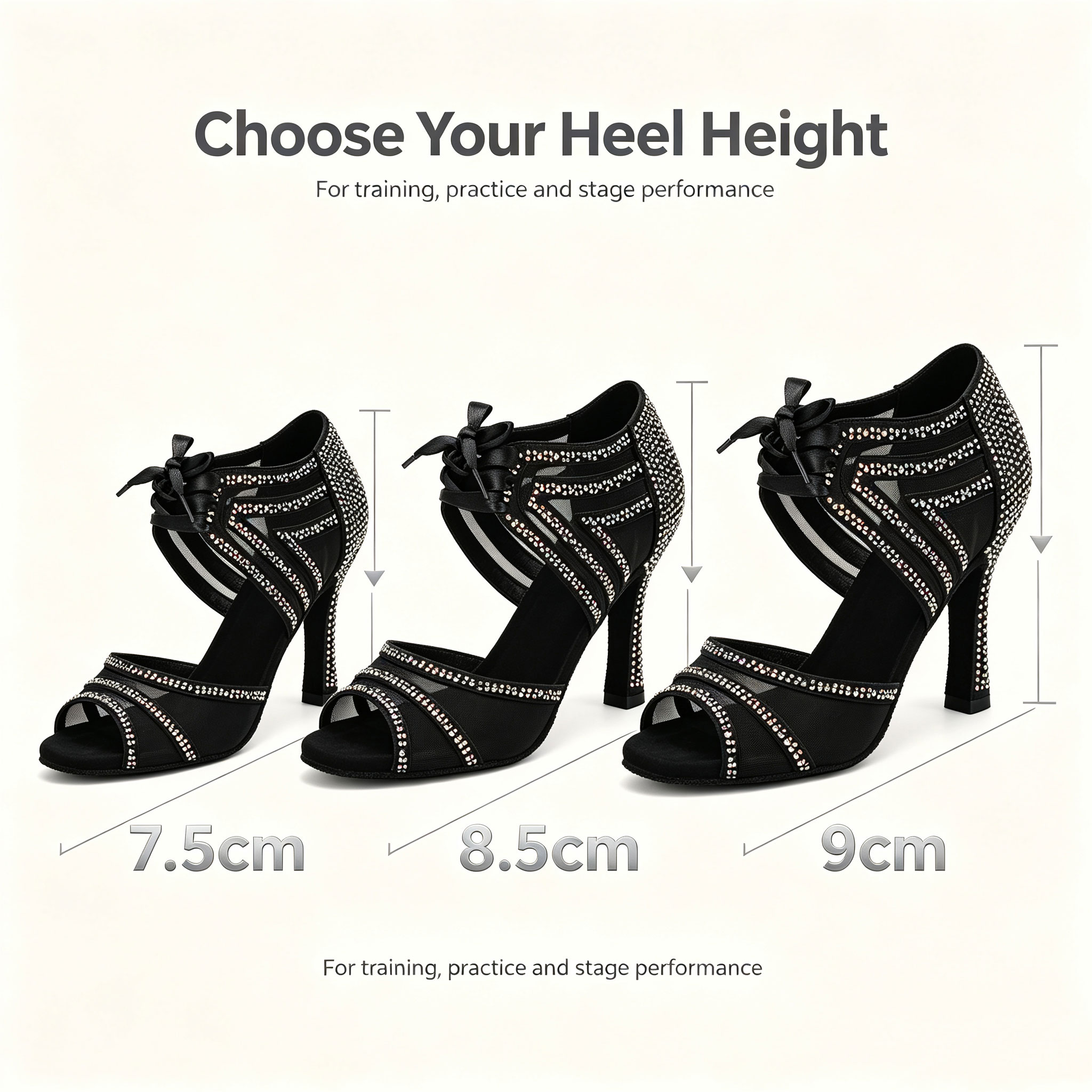 รองเท้าเต้นรำลาตินซัลซ่าสำหรับ - Sandal Strappy Heeled บทวิจารณ์และราคา