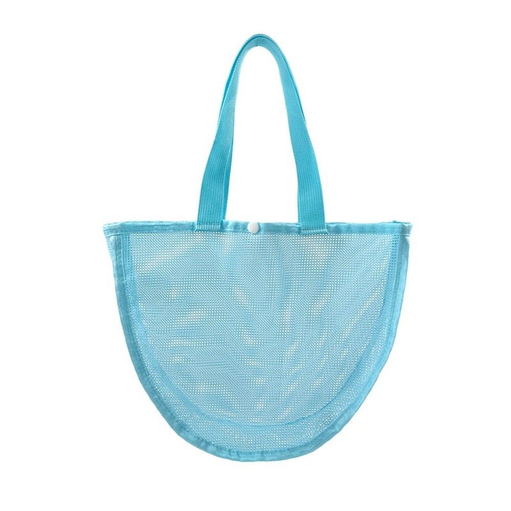 INS กระเป๋าตาข่ายสีทึบน้ำหนักเ - Tote Bag Beach บทวิจารณ์และราคา